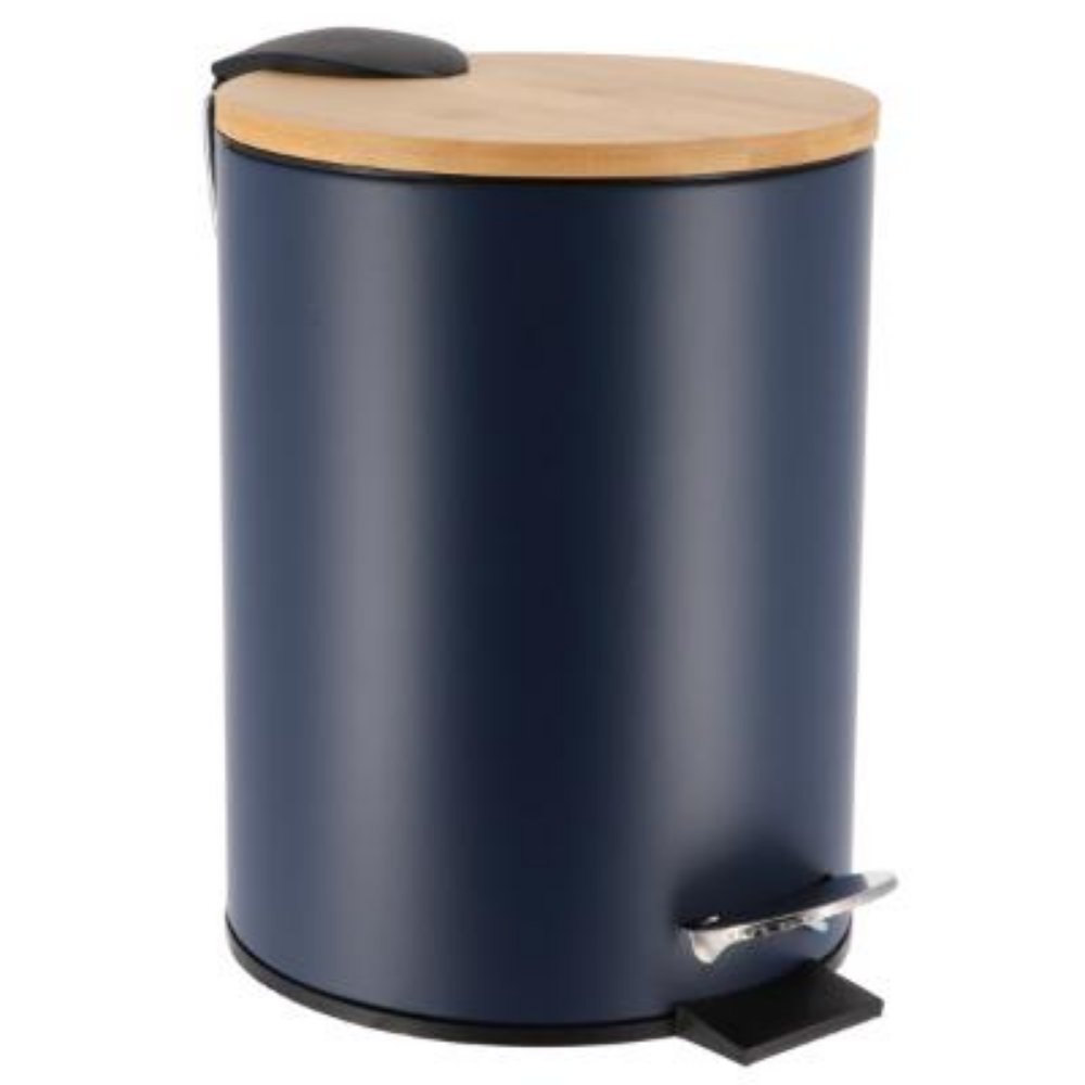 TENDANCE KANTA ZA SMECE 2,5L  SOFT CLOSE 23X17X20,5CM METAL/BAMBUS PLAVA
