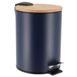 TENDANCE KANTA ZA SMECE 2,5L  SOFT CLOSE 23X17X20,5CM METAL/BAMBUS PLAVA